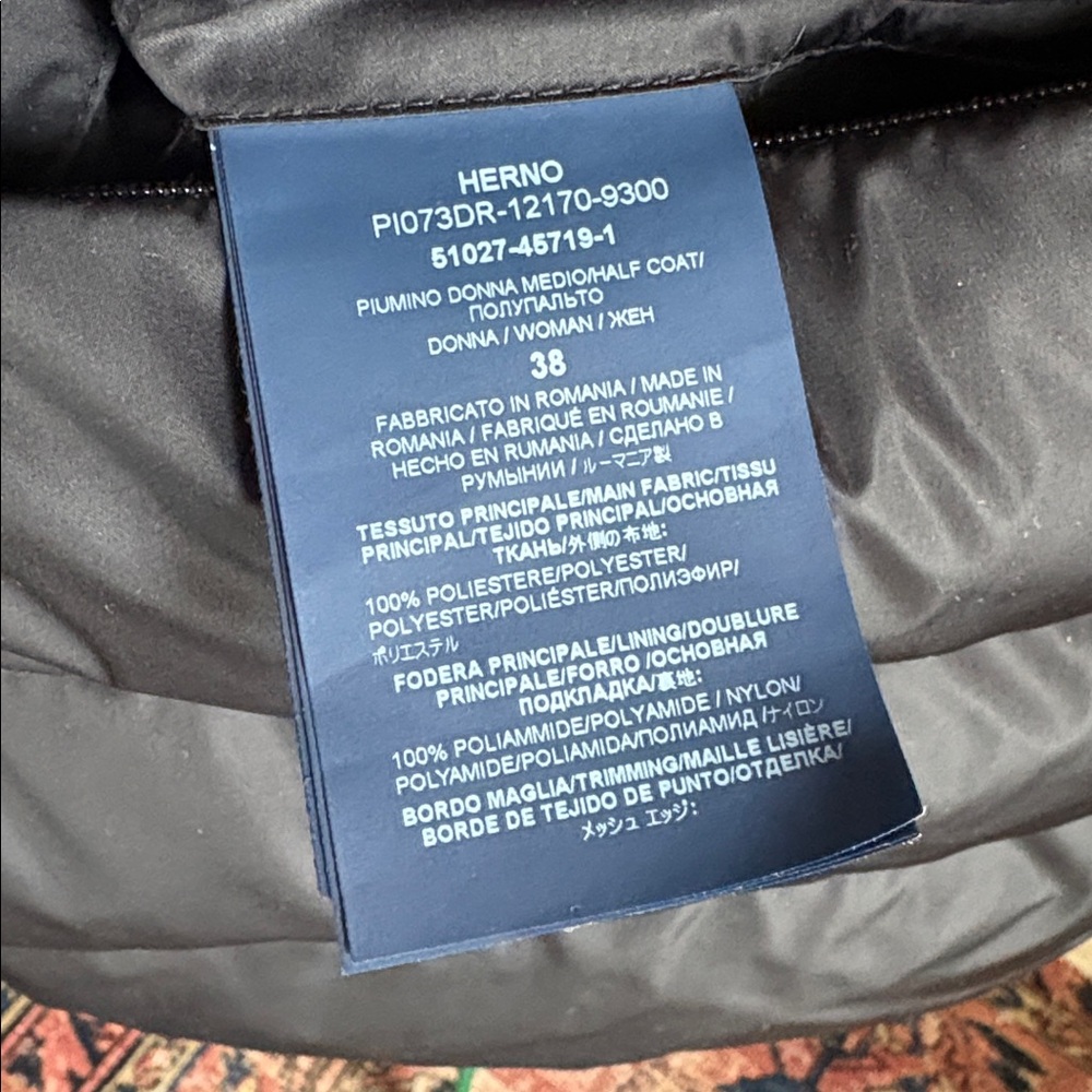Herno Black Puffer Jacket - Picture 12 of 16